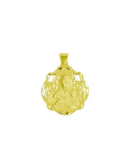 18K Gold Virgin del Carmen Medal | Joyería Parejo Jewelry