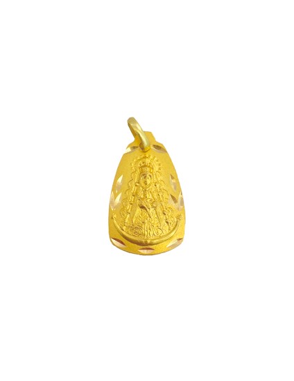 Medalha Lágrima da Virgem do Rocio em Ouro 18K | Joyeria Parejo