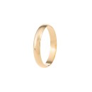 Alianza Lisa Media Caña Oro 18K