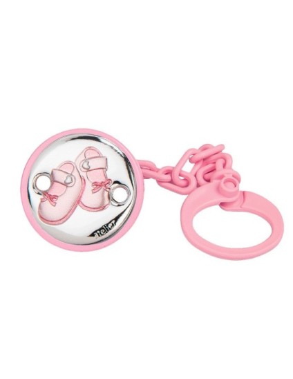 Chupetero y Portachupete E0944 Zapatos | Plástico, Plata Laminada