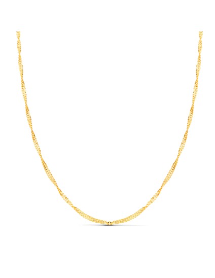 Cadena Singapur Oro 18K | Joyería Parejo