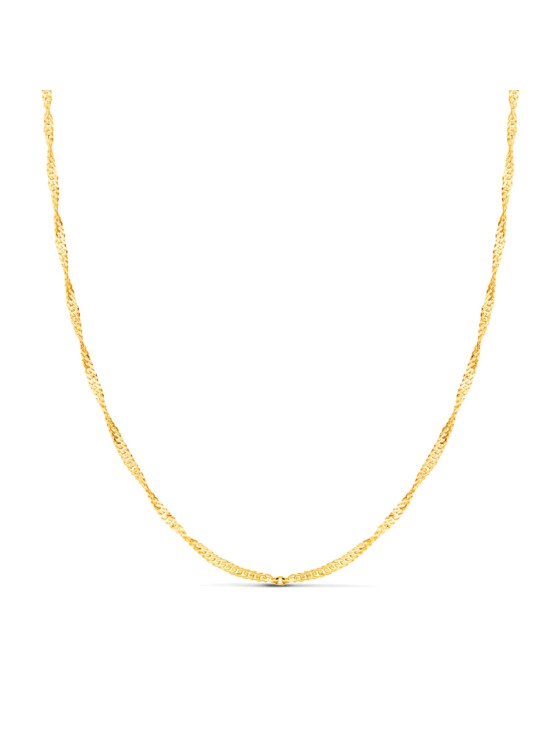 Cadena Singapur Oro 18K | Joyería Parejo