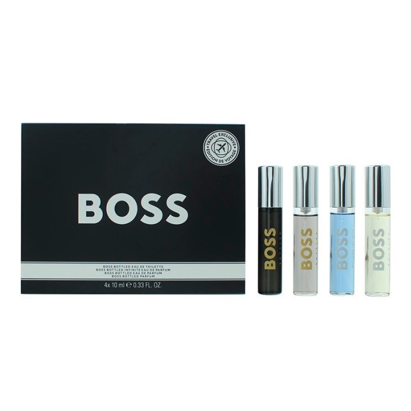 Mini Perfumes Boss Bottled Homem 4 x 10 ml - Elegância Compacta
