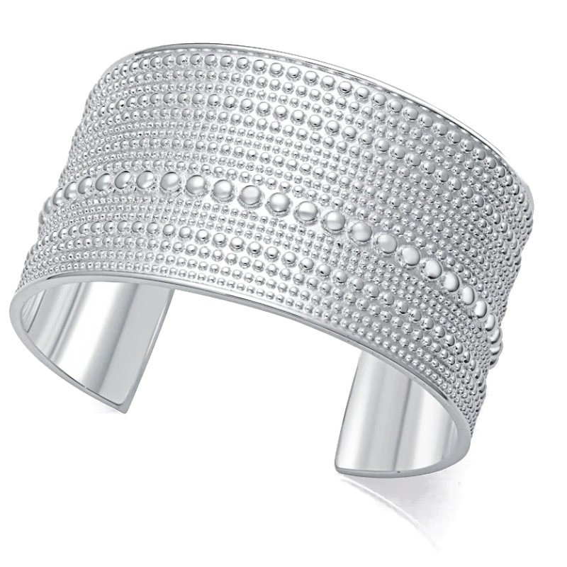 Viceroy Bracciale Rigido Fashion 14033P - Acciaio Inossidabile Dorato, Smalto E Cristalli Colorati, Diametro 6 Cm, In Cofanetto Regalo