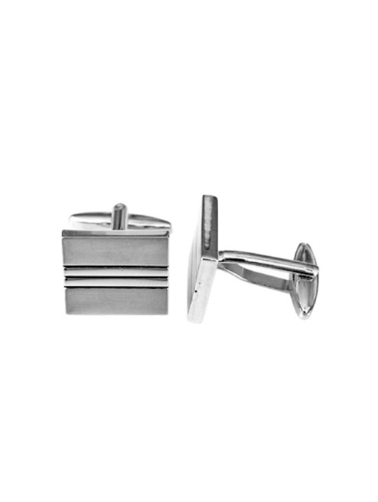 Gemelos Cuadrados Tres Rayas 53 | Joyería Parejo
