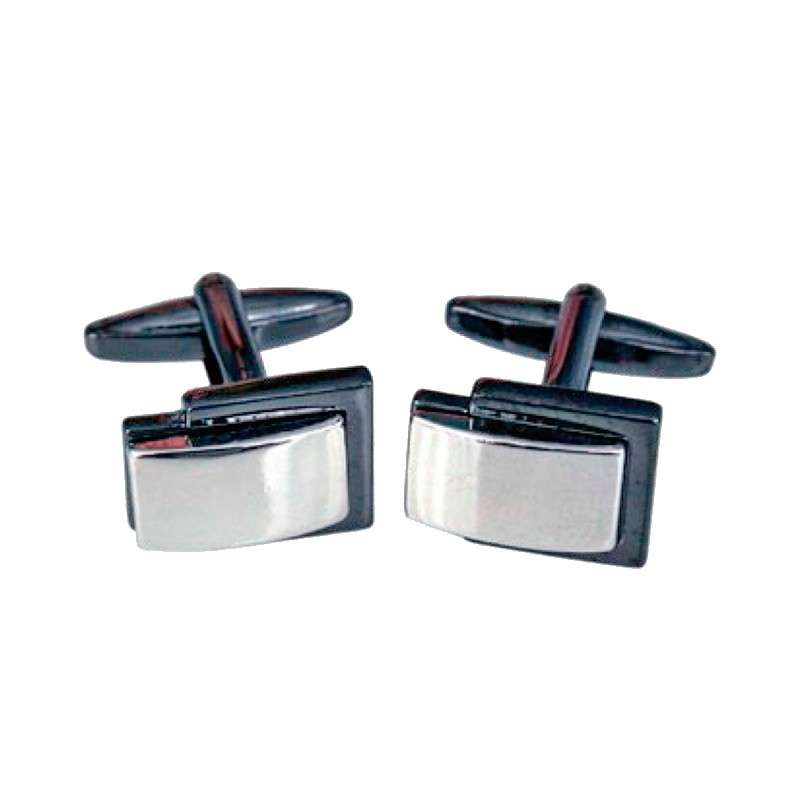 Gemelos Cuadrados Tres Rayas 54 | Joyería Parejo