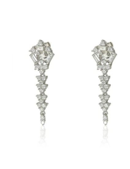 Pendientes Wedding Piedras Baguette CPE1389-RD-BL | Joyería Parejo