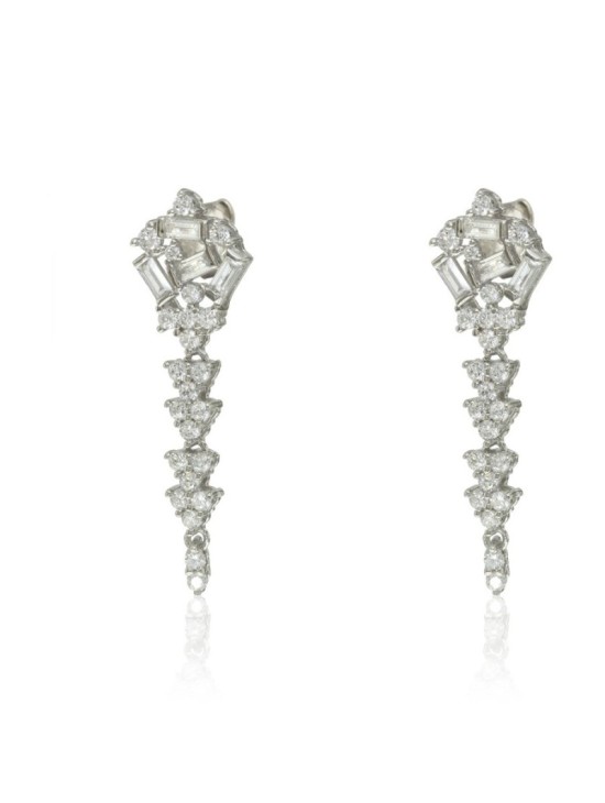 Pendientes Wedding Piedras Baguette CPE1389-RD-BL | Joyería Parejo