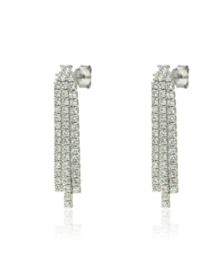 Pendientes Wedding Plata Riviere CPE1382-RD-BL | Joyería Parejo