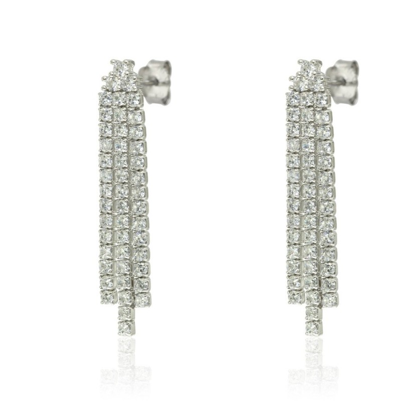 Pendientes Wedding Plata Riviere CPE1382-RD-BL | Joyería Parejo