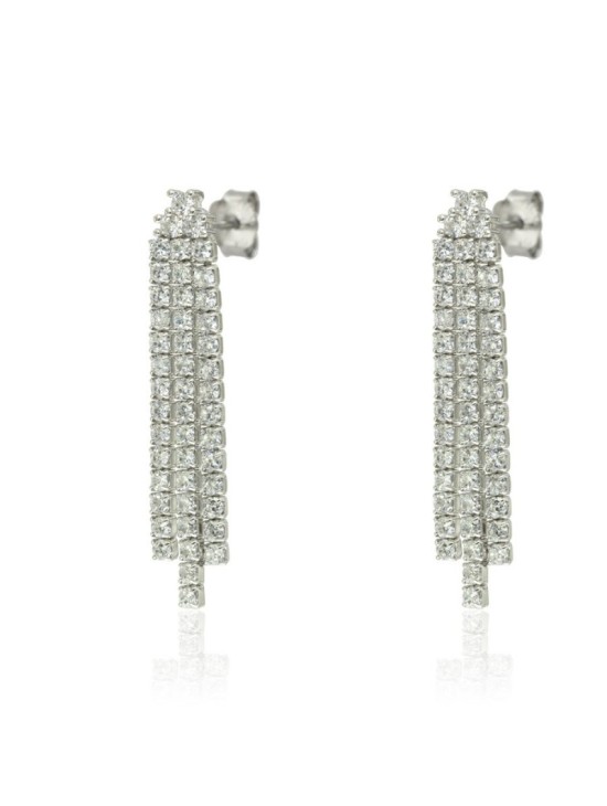 Pendientes Wedding Plata Riviere CPE1382-RD-BL | Joyería Parejo