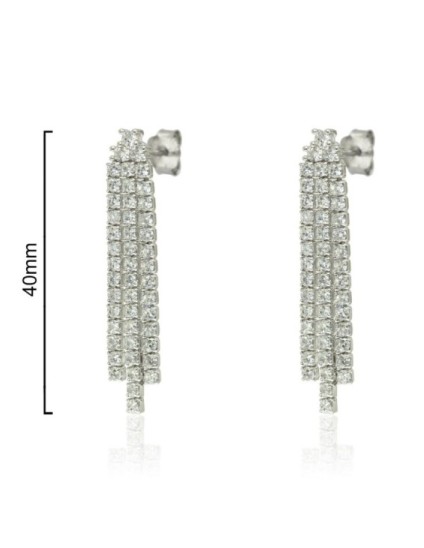 Pendientes Wedding Plata Riviere CPE1382-RD-BL | Joyería Parejo