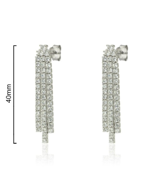 Pendientes Wedding Plata Riviere CPE1382-RD-BL | Joyería Parejo