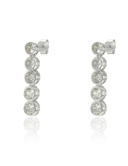 Pendientes Wedding Plata Chatones CPE1380-RD-BL | Joyería Parejo
