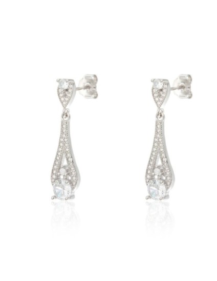 Pendientes Plata Lágrima Vintage CPE1733-RD-BL | Joyería Parejo