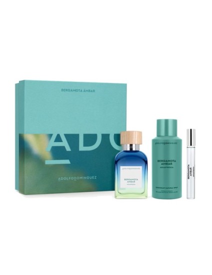 Adolfo Dominguez Bergamota Ambar EDT 120 ml Set | Joyería Parejo