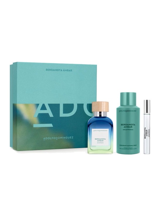 Adolfo Dominguez Bergamota Ambar EDT 120 ml Set | Joyería Parejo