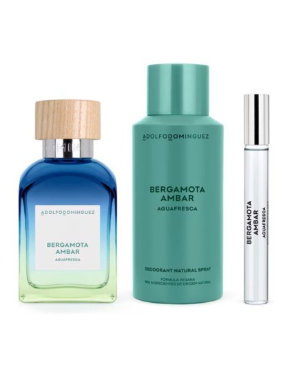 Adolfo Dominguez Bergamota Ambar EDT 120 ml Set | Joyería Parejo