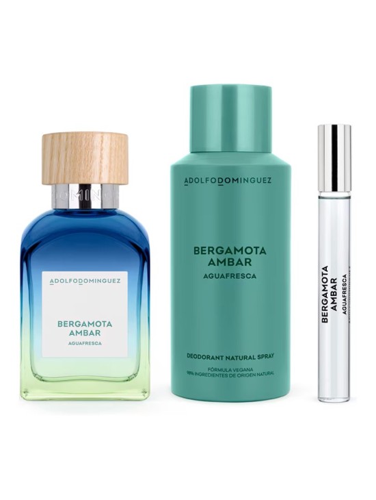 Adolfo Dominguez Bergamota Ambar EDT 120 ml Set | Joyería Parejo
