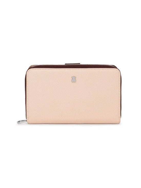Billetera Tous Mediana New Dubai Marrón y Beige | Joyería Parejo