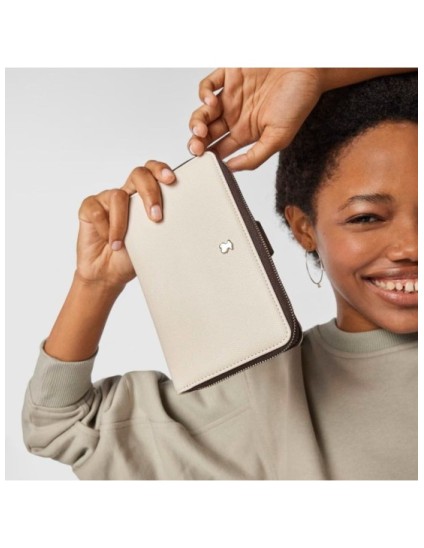 Billetera Tous Mediana New Dubai Marrón y Beige | Joyería Parejo