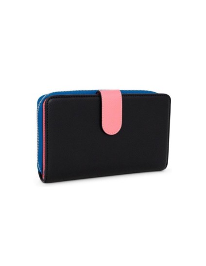 Billetera Tous Mediana New Dubai Negro y Azul | Joyería Parejo