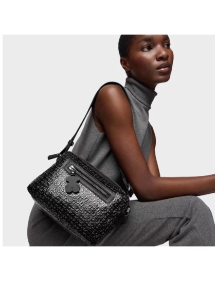 Bandolera Tous Pequeña Lindsay Negro | Joyería Parejo