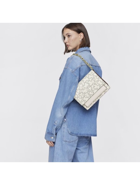 Bandolera Tous Mediana Audree Beige Kaos Icon | Joyería Parejo