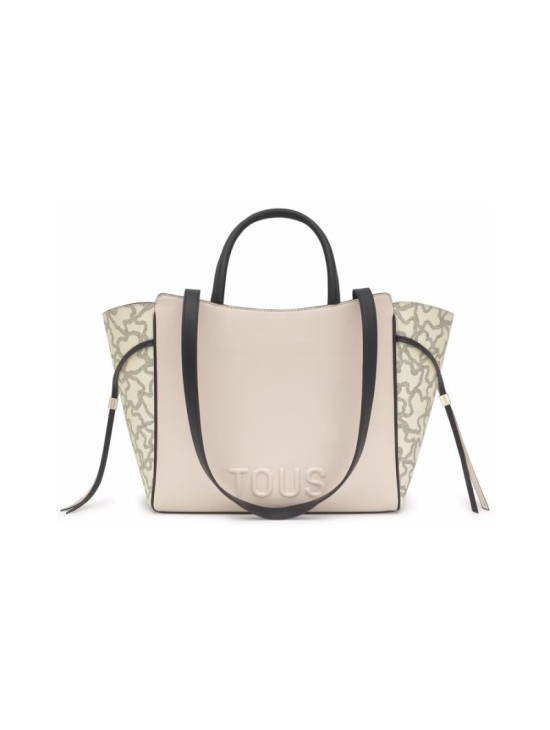 Bolso Tous City Mediano Beige y Negro Kaos Icon | Joyería Parejo