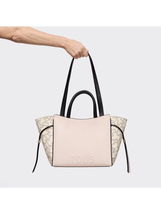 Bolso Tous City Mediano Beige y Negro Kaos Icon | Joyería Parejo