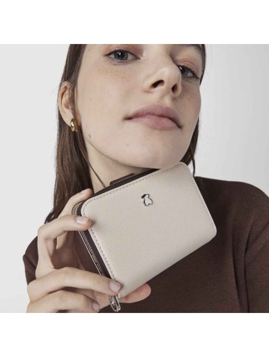Cartera Tous New Dubai Beige y Marrón | Joyería Parejo