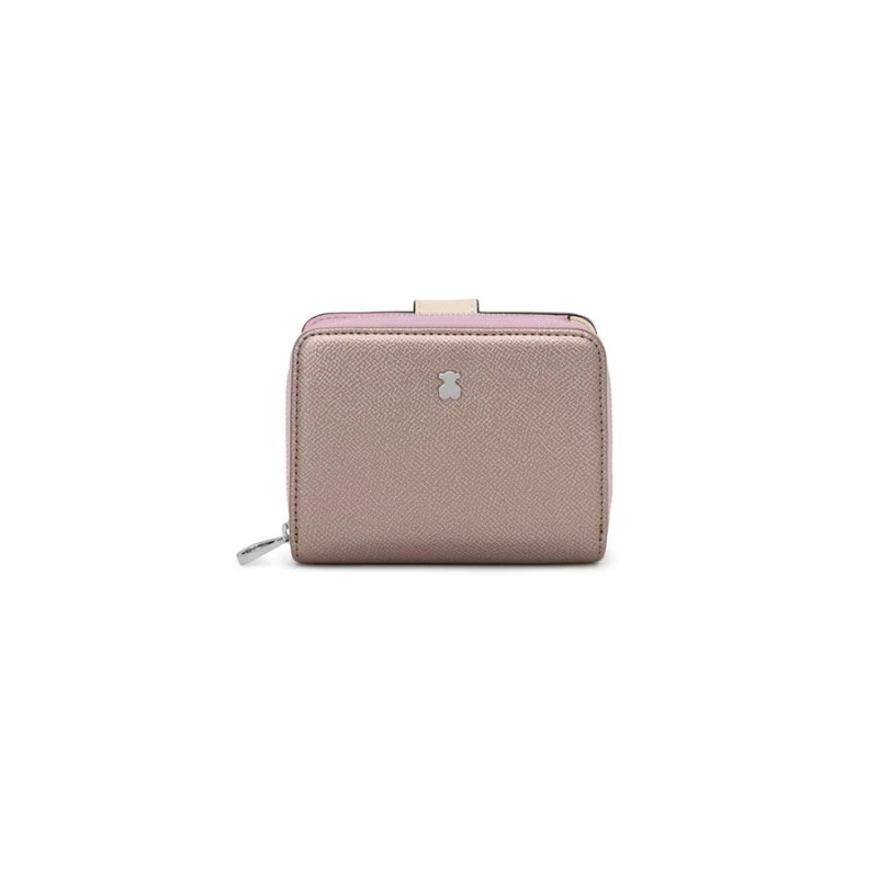 Billetera Tous Pequeña Plateada New Dubai Saffian | Joyería Parejo