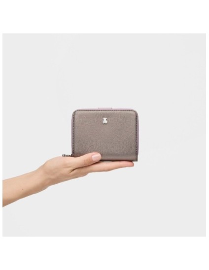 Billetera Tous Pequeña Plateada New Dubai Saffian | Joyería Parejo