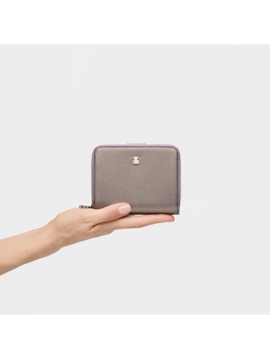 Billetera Tous Pequeña Plateada New Dubai Saffian | Joyería Parejo