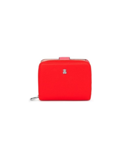 Billetera Tous Pequeña Roja New Dubai Saffiano | Joyería Parejo