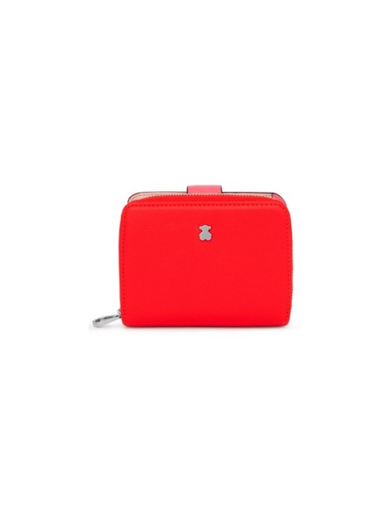 Billetera Tous Pequeña Roja New Dubai Saffiano | Joyería Parejo