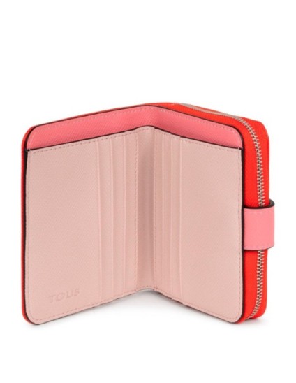 Billetera Tous Pequeña Roja New Dubai Saffiano | Joyería Parejo