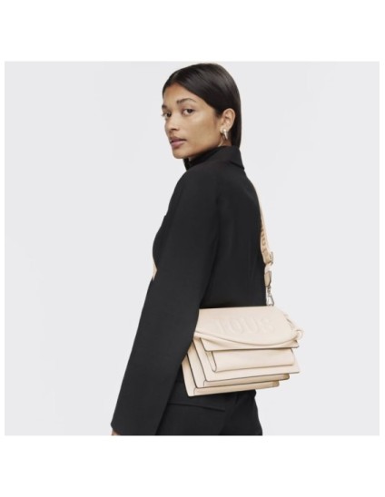 Bandolera Tous Mediana Audree Beige La Rue | Joyería Parejo