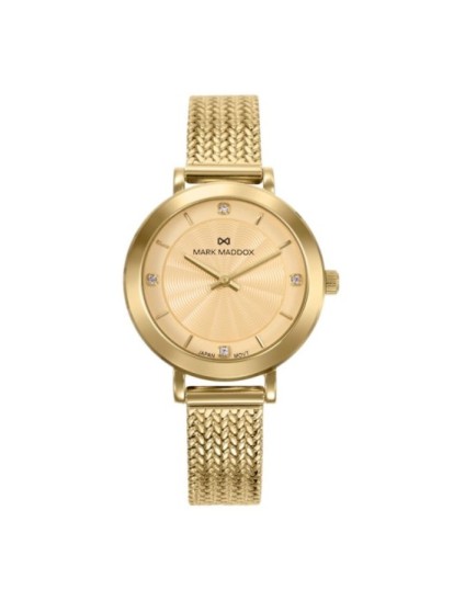 Reloj Mark Maddox MM1034-27 Mujer Dorado | Joyería Parejo