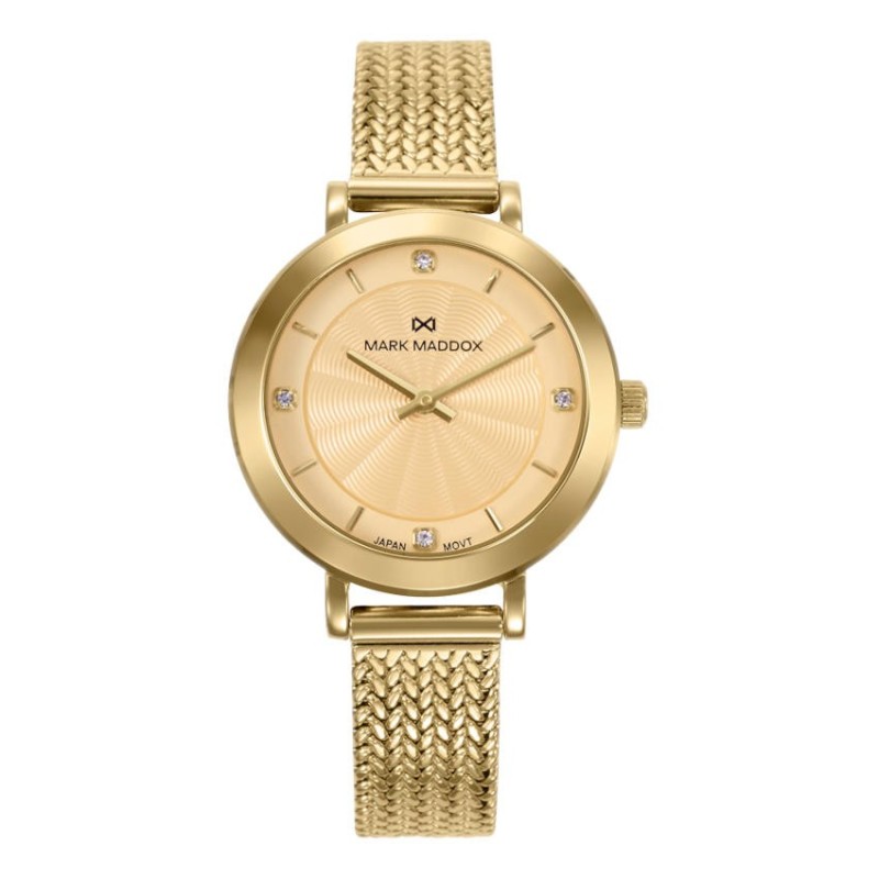 Reloj Mark Maddox MM1034-27 Mujer Dorado | Joyería Parejo