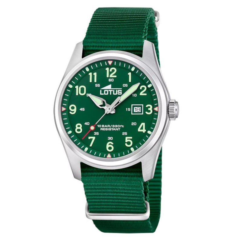 Reloj Lotus 19055/3 Hombre Verde Textil | Joyería Parejo