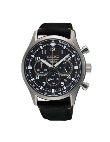Seiko SSB449P1 Cronógrafo Hombre Negro Deportivo | Joyería Parejo