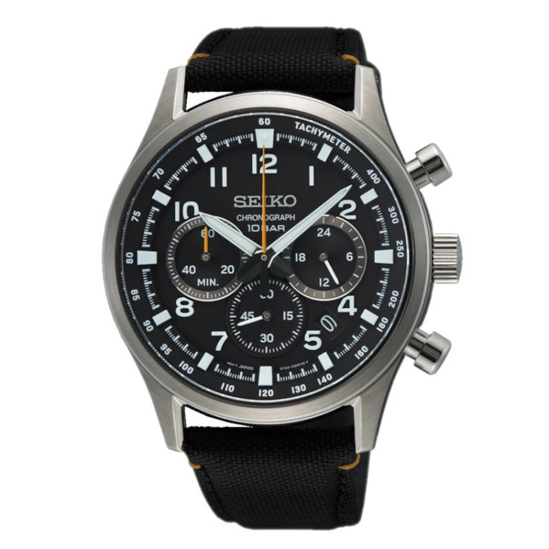 Seiko SSB449P1 Cronógrafo Hombre Negro Deportivo | Joyería Parejo