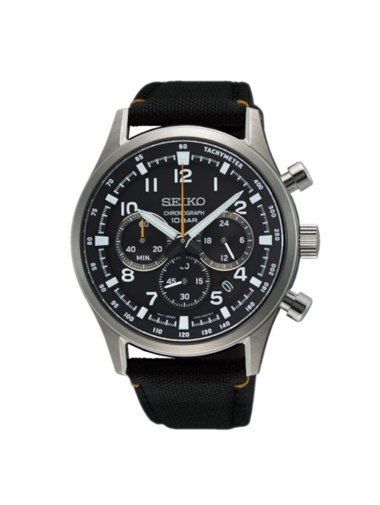Seiko SSB449P1 Cronógrafo Hombre Negro Deportivo | Joyería Parejo