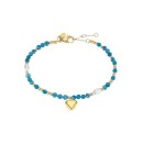 Pulsera Lotus Style Mujer LS2553-2/1 Acero Dorado - Corazón