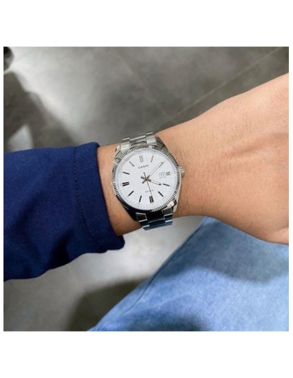 Reloj Casio MTP-1302DA-7AVDF Hombre Esfera Blanca | Joyería Parejo