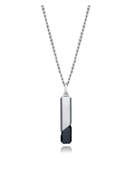 Colar Viceroy 15182C01010 Homem Aço IP Preto | Joyeria Parejo