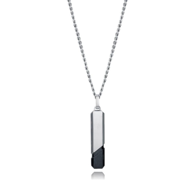 Colar Viceroy 15182C01010 Homem Aço IP Preto | Joyeria Parejo