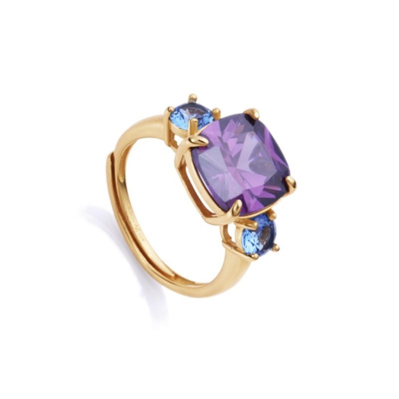 Anillo Viceroy Plata de Ley 13100A015-59 Baño Oro | Joyería Parejo