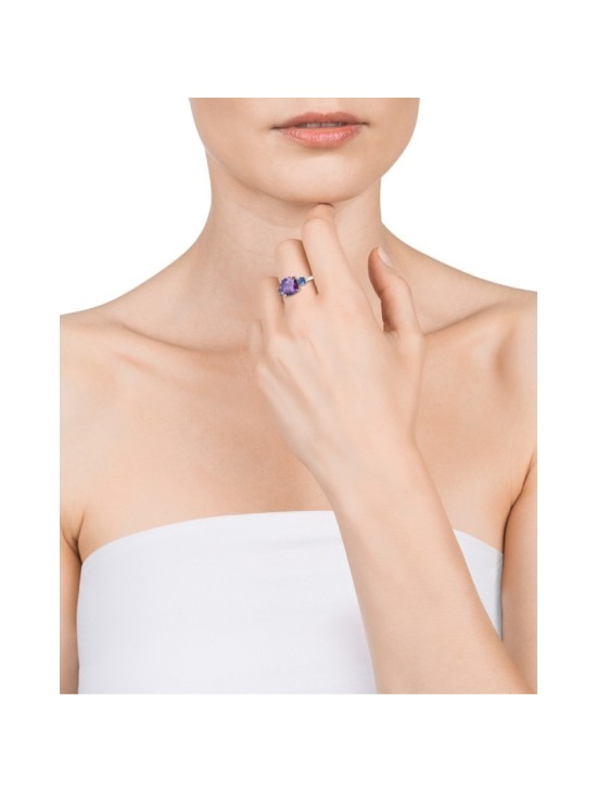 Anillo Viceroy Plata de Ley 13100A015-59 Baño Oro | Joyería Parejo